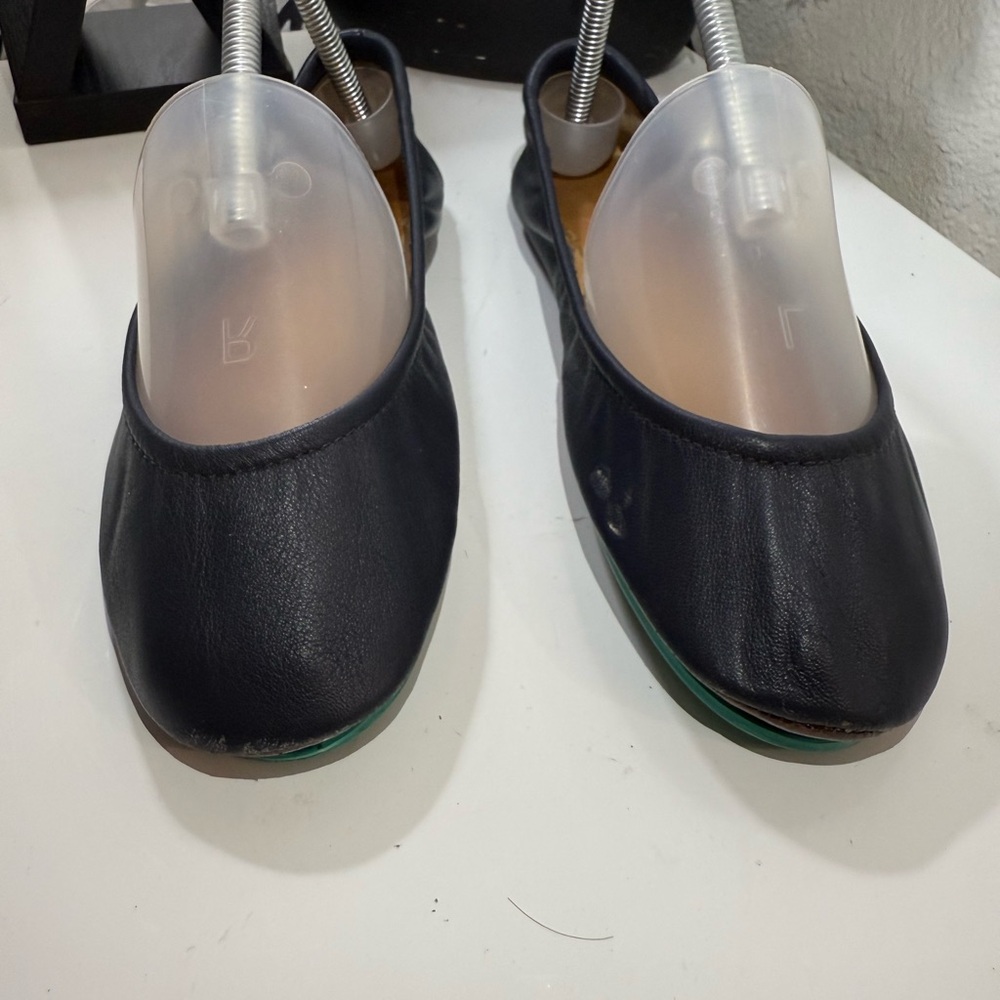 Tieks Black Leather Flats - Picture 3 of 6